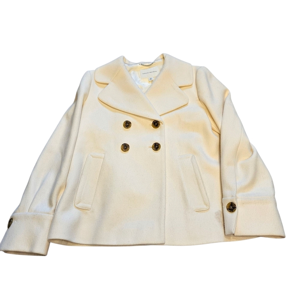 Banana Republic Women's Ivory Peacoat